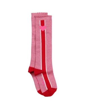 LE BIG  Steffie Pink Knee High Socks