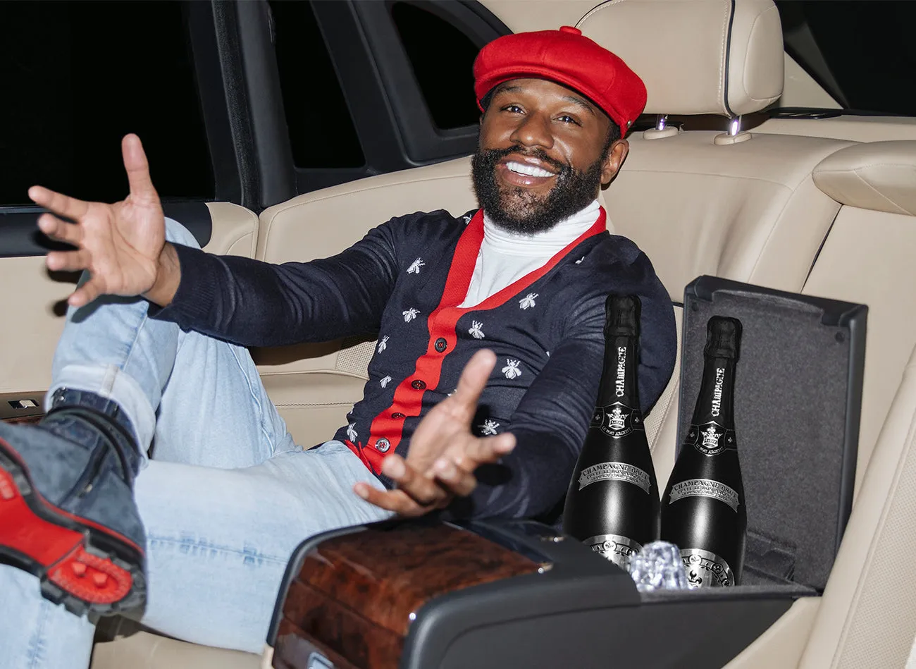 Le Bon Argent Brut Champagne "Black Bottle" by Floyd Mayweather