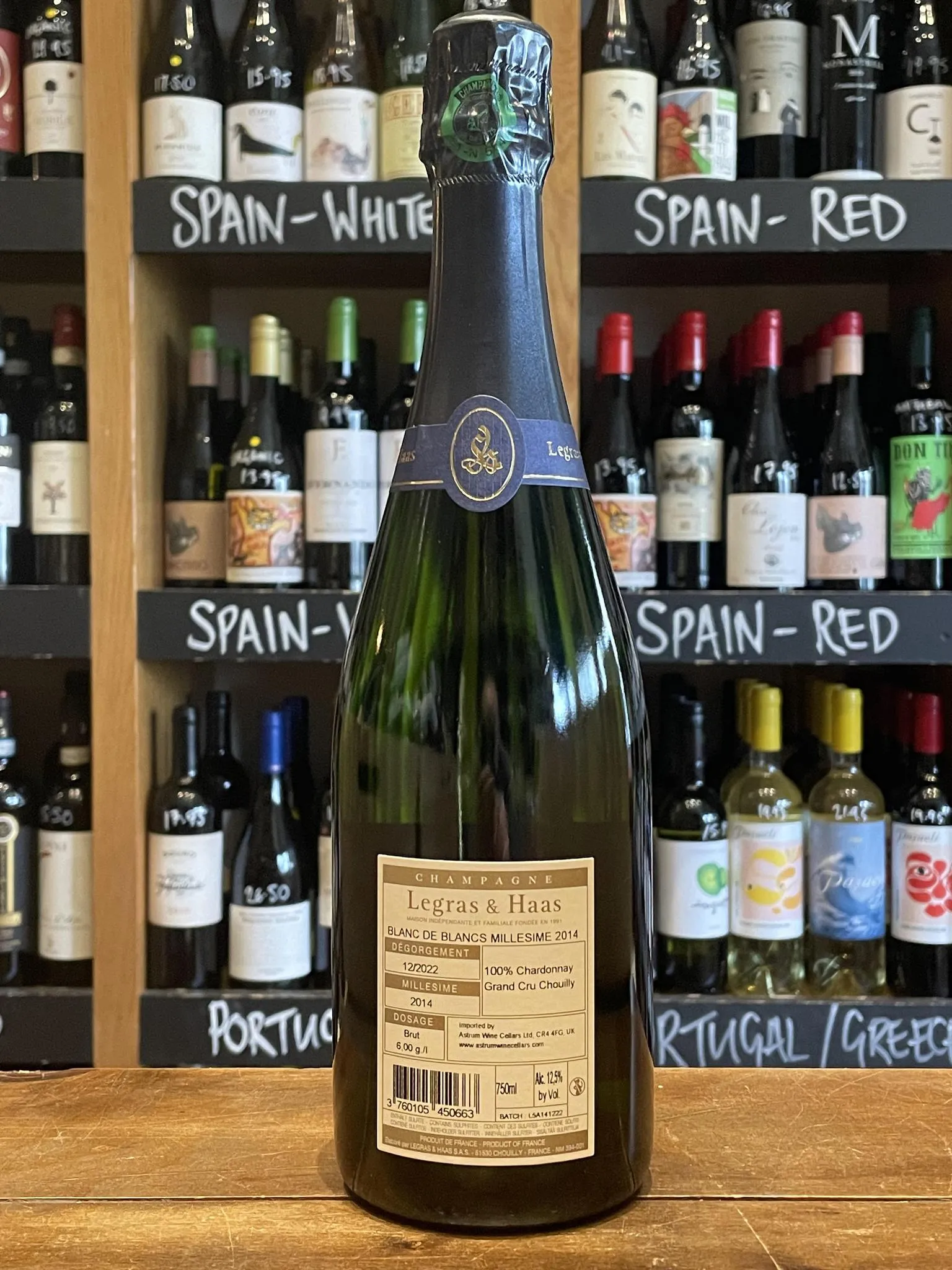Legras and Haas - Millésime Grand Cru BdB Champagne