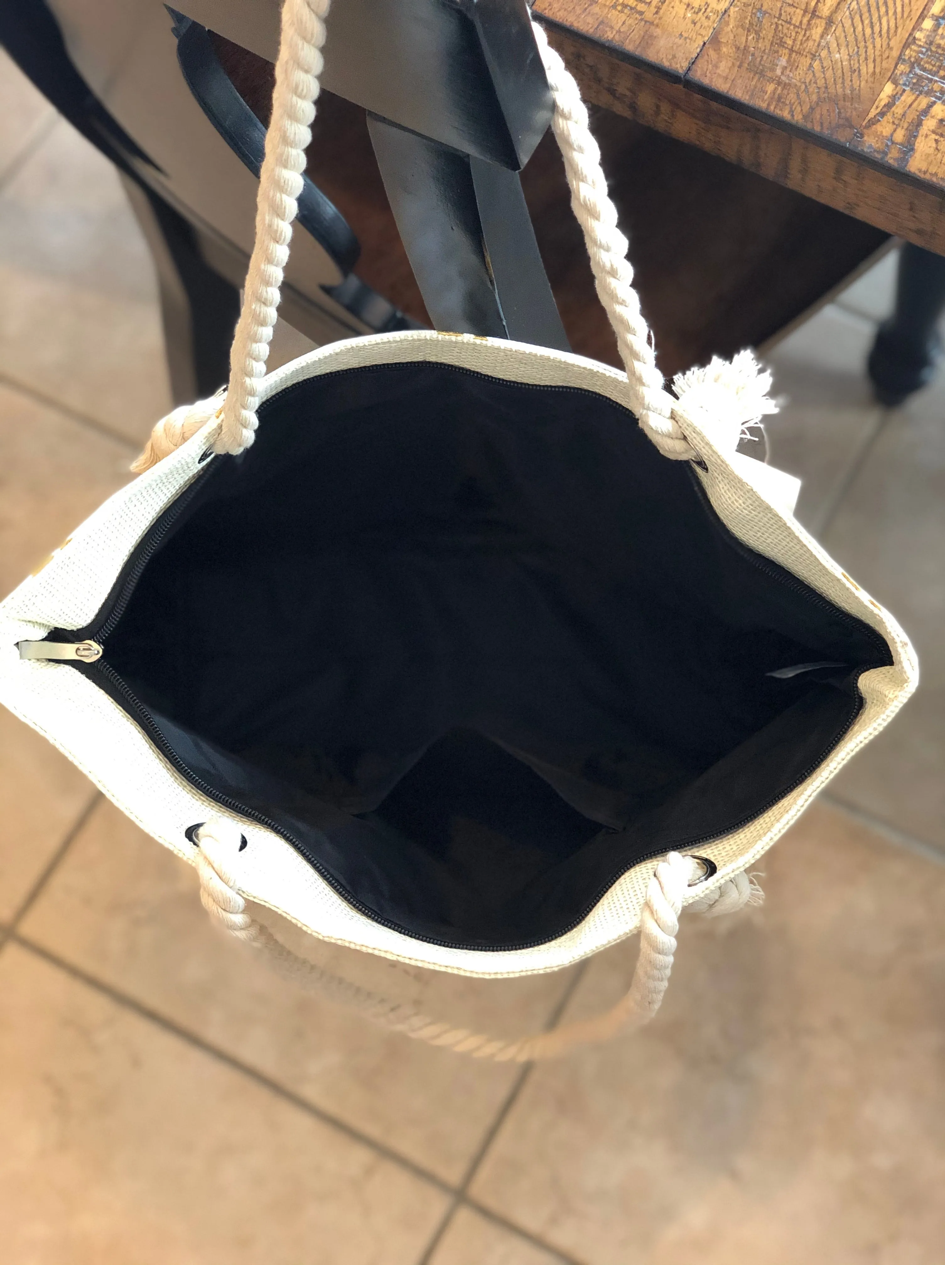 Leopard Foil Print Totes