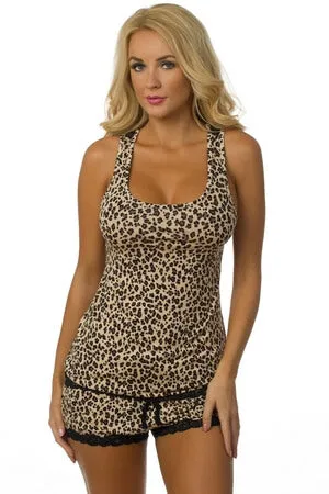 Leopard Lace Short PJ