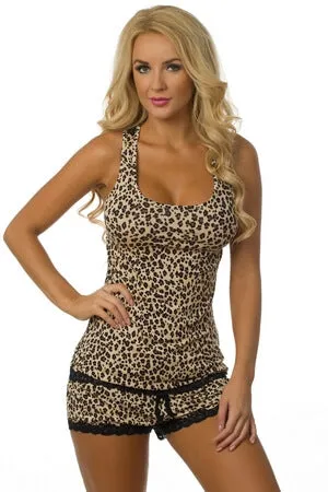 Leopard Lace Short PJ