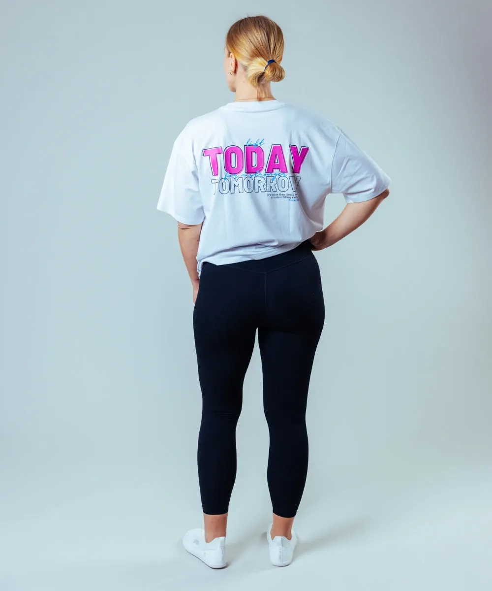 Lift Today Oversize Sport T-Shirt | Weiß