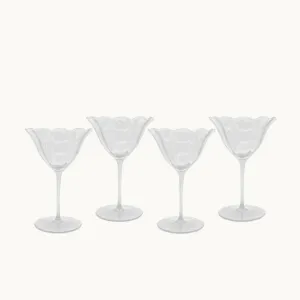 Lily clear wine glasses (set of 4)
