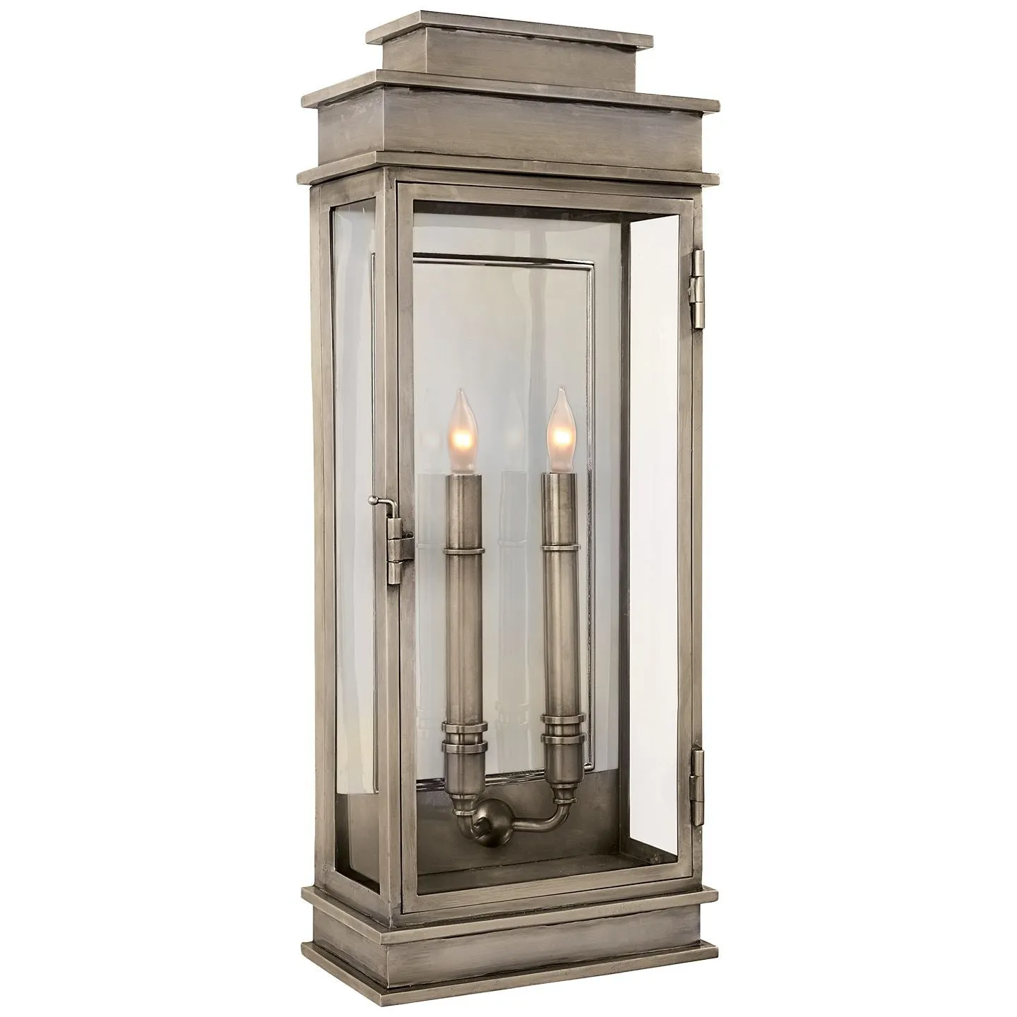 Linear Lantern Tall in Antique Nickel