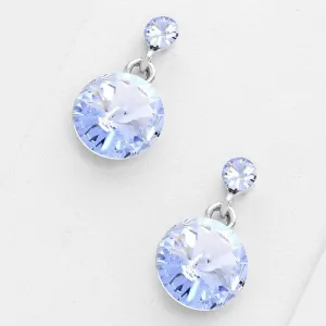 Little Girls Light Blue Dangle Earrings | 120693