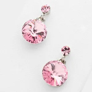 Little Girls Light Pink Dangle Earrings | 120692