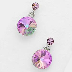 Little Girls Violet Dangle Earrings  | 120698