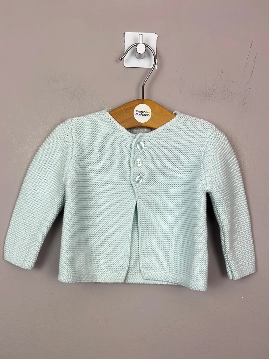 Little Tailor Pale Aqua Cardigan 0-3m