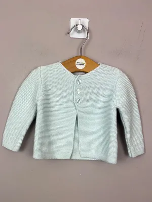 Little Tailor Pale Aqua Cardigan 0-3m
