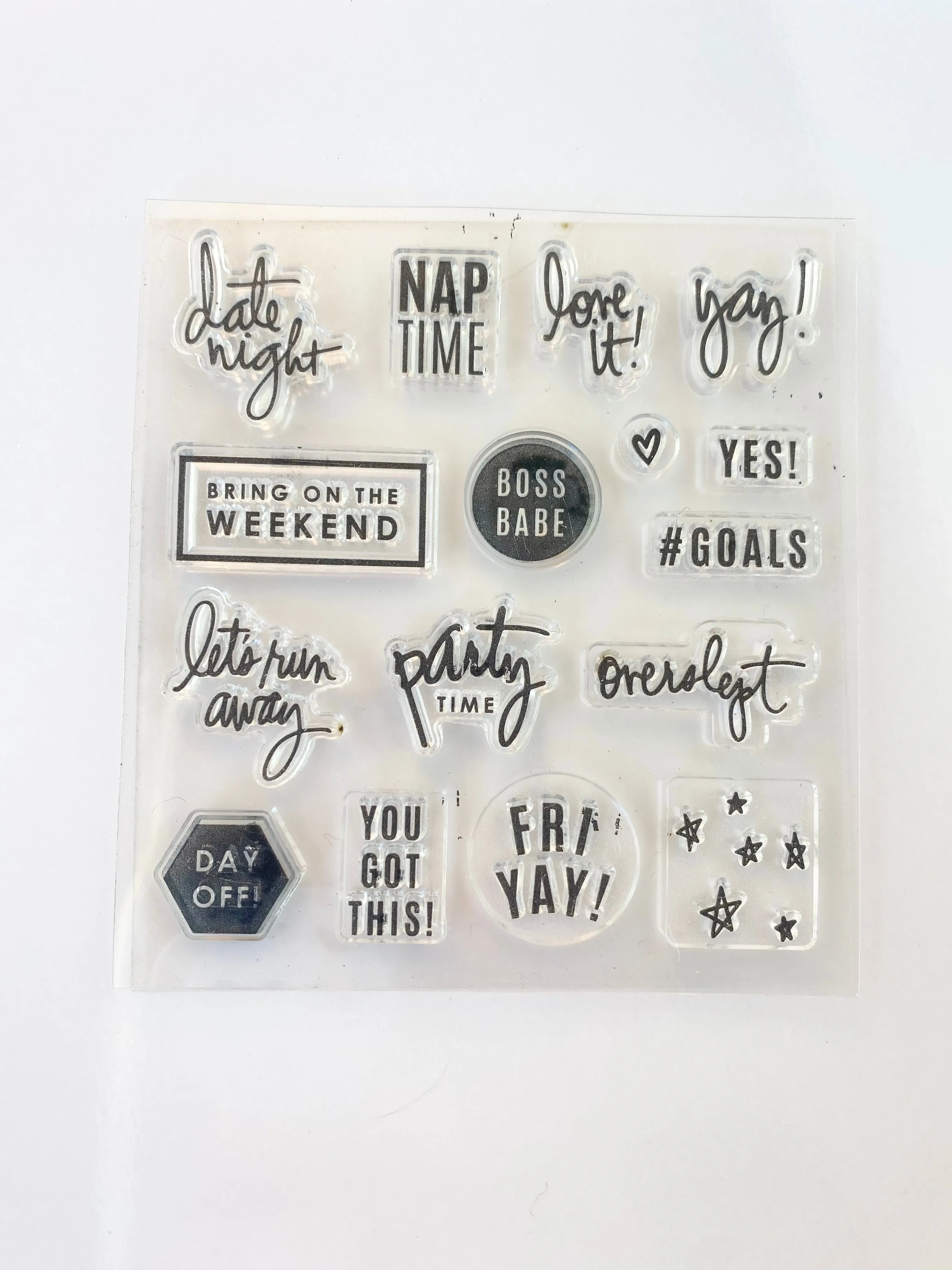 Live Colorfully Functional Planner Stamp