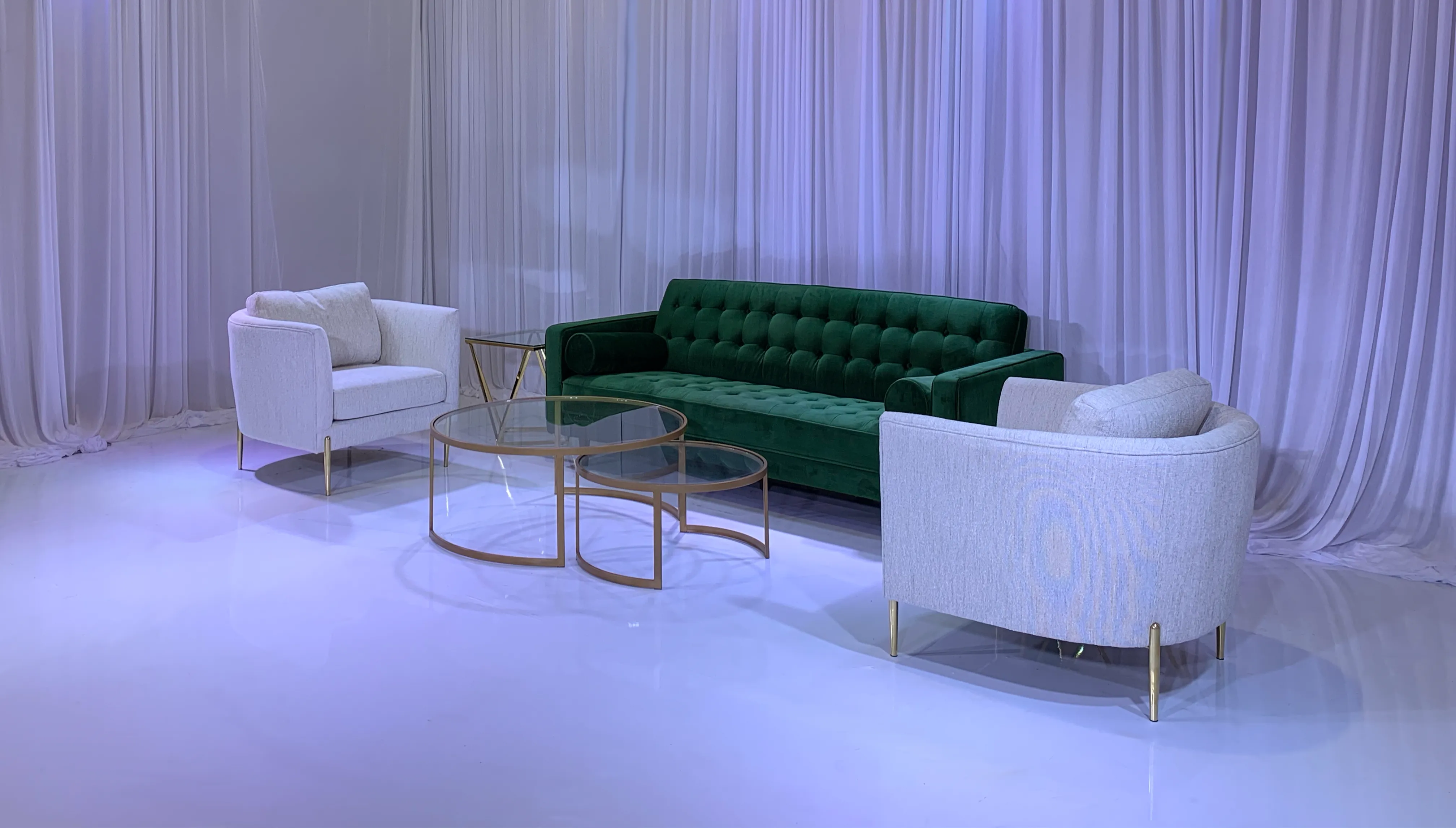 LIVINGSTON SOFA GROUPING 3 - HUNTER GREEN