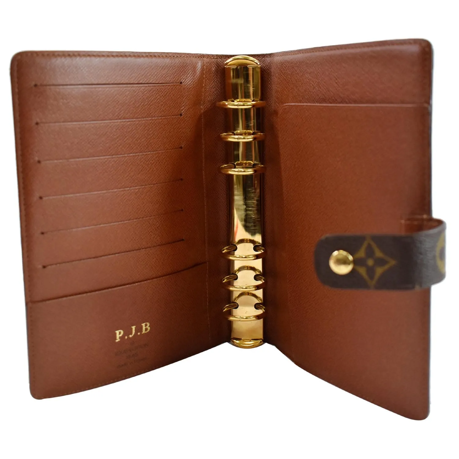LOUIS VUITTON Agenda PM Monogram Canvas Planner Cover Brown