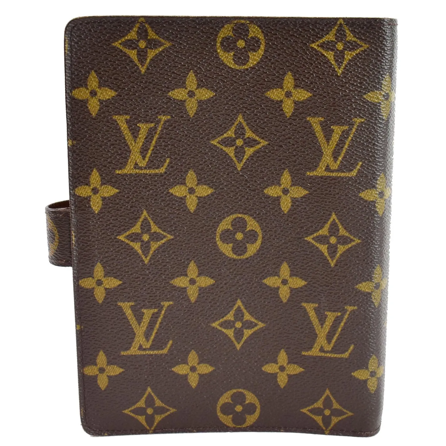 LOUIS VUITTON Agenda PM Monogram Canvas Planner Cover Brown