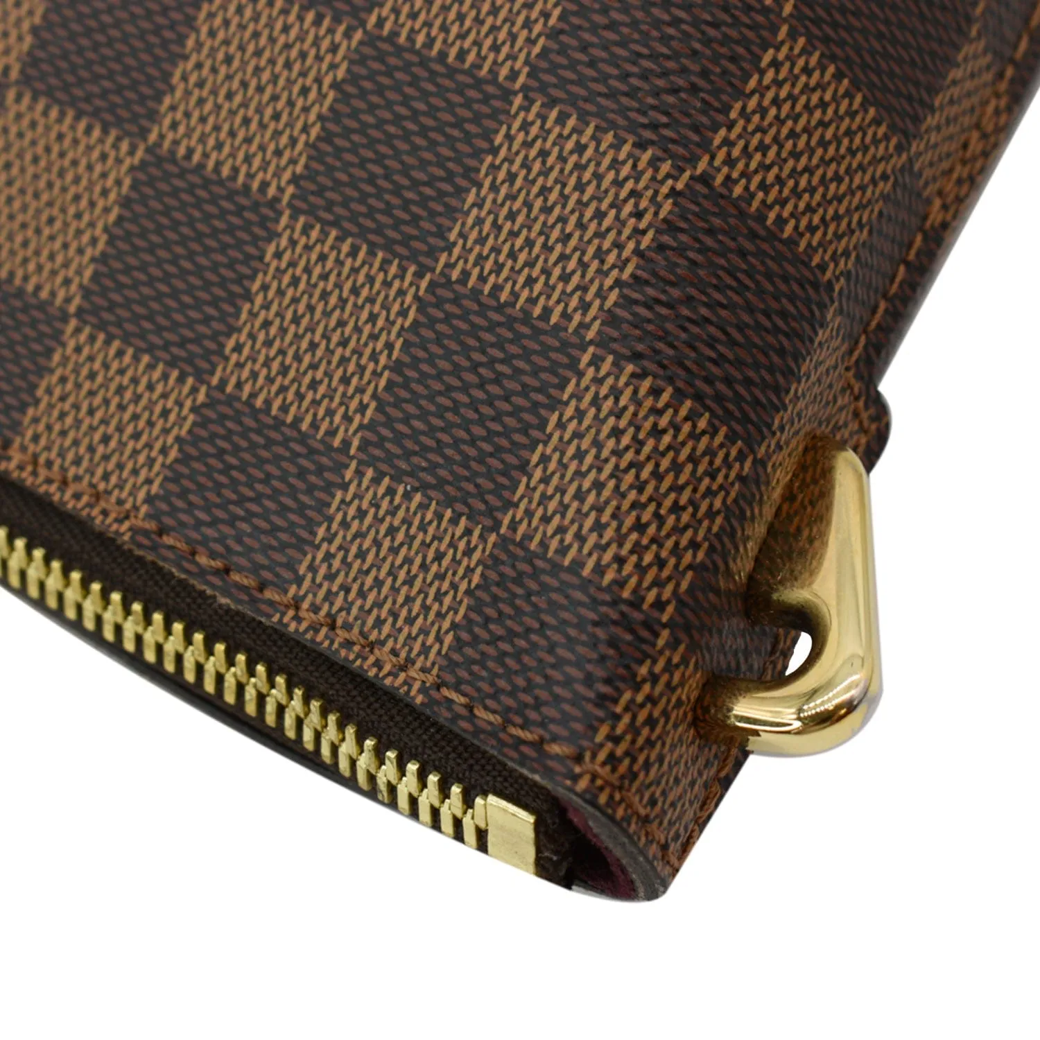 LOUIS VUITTON Belmont Damier Ebene Tote Bag Brown