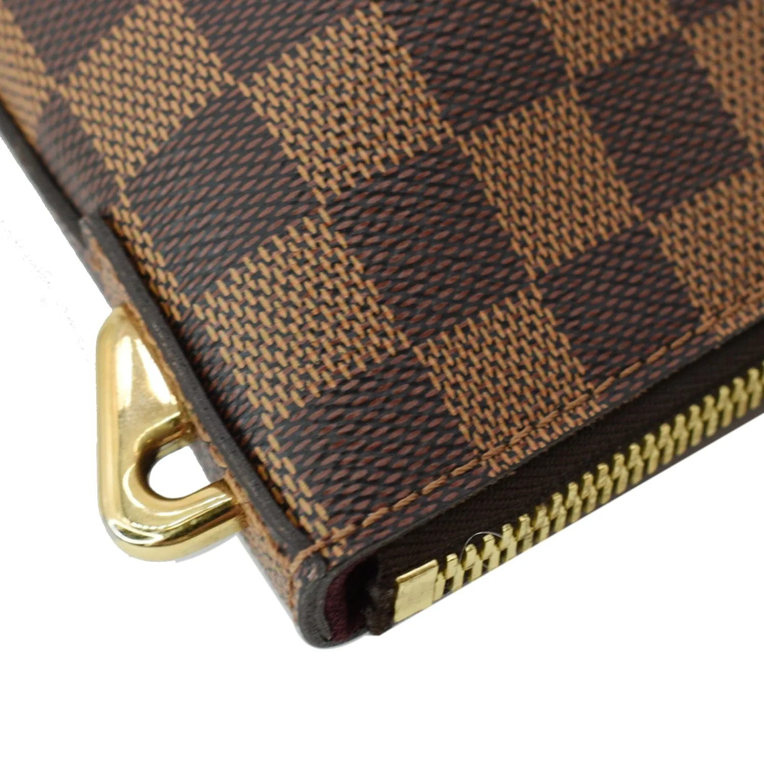 LOUIS VUITTON Belmont Damier Ebene Tote Bag Brown