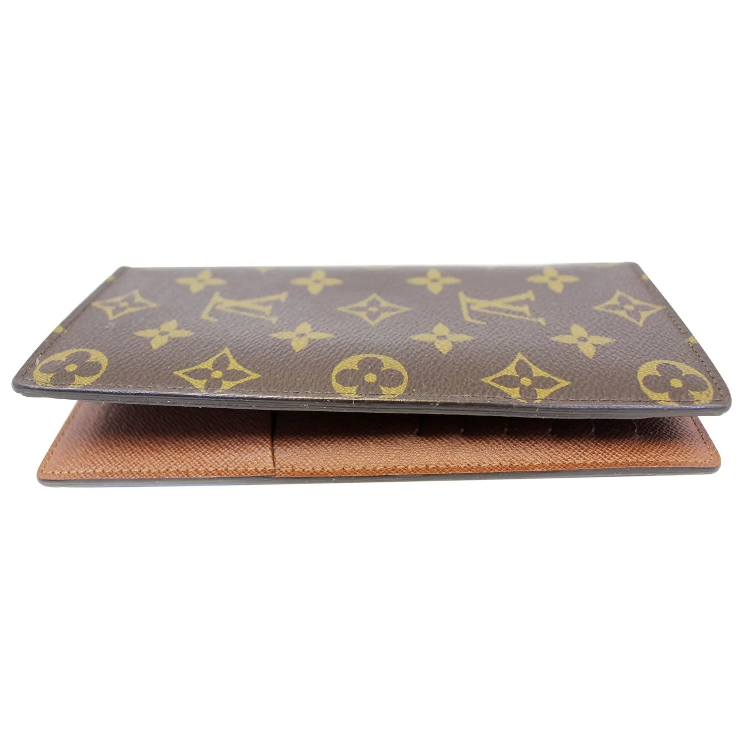 LOUIS VUITTON Brazza Monogram Canvas Wallet Brown