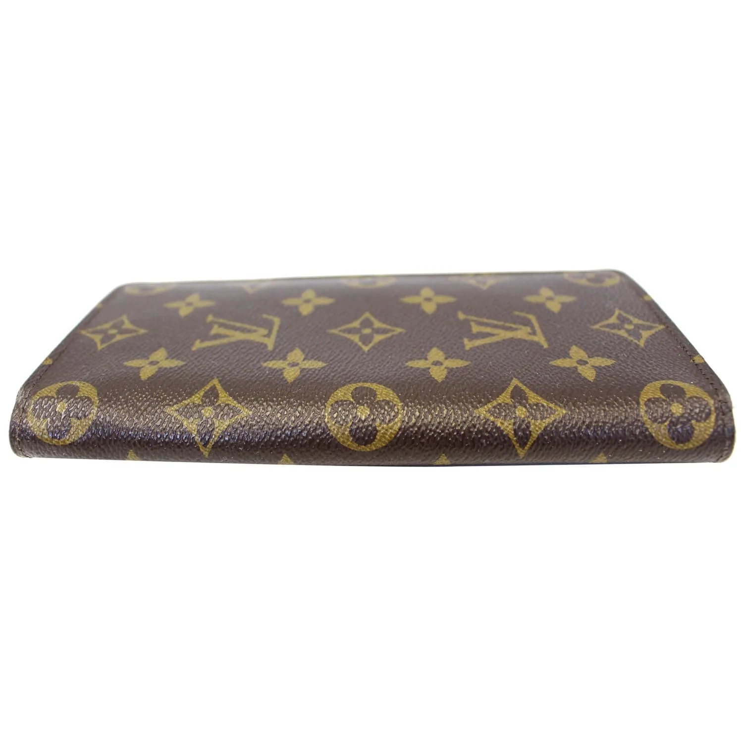 LOUIS VUITTON Brazza Monogram Canvas Wallet Brown