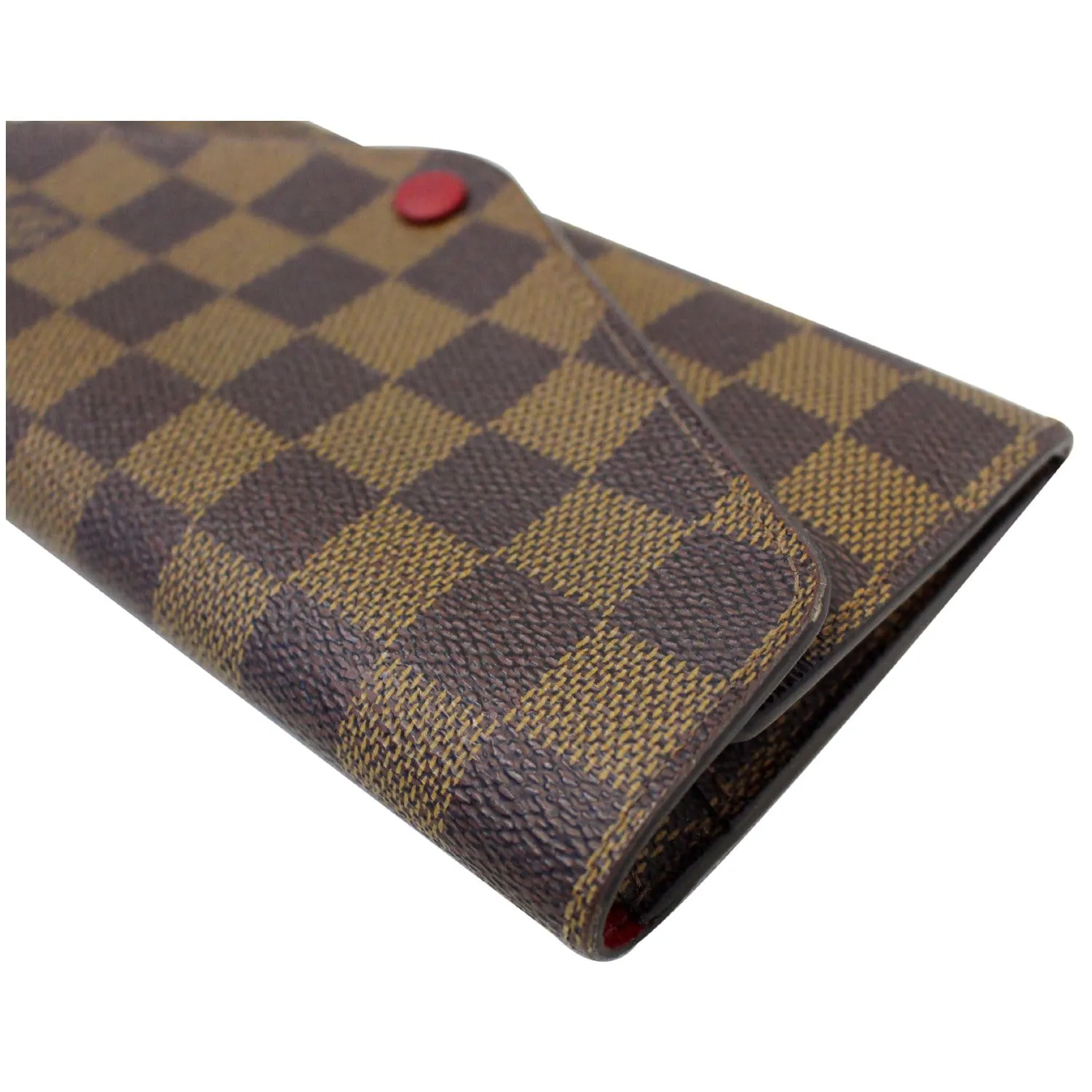 LOUIS VUITTON Josephine Damier Ebene Wallet Brown