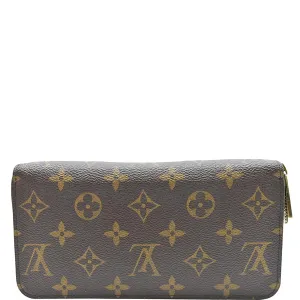 LOUIS VUITTON Monogram Canvas Zippy Long Wallet Brown
