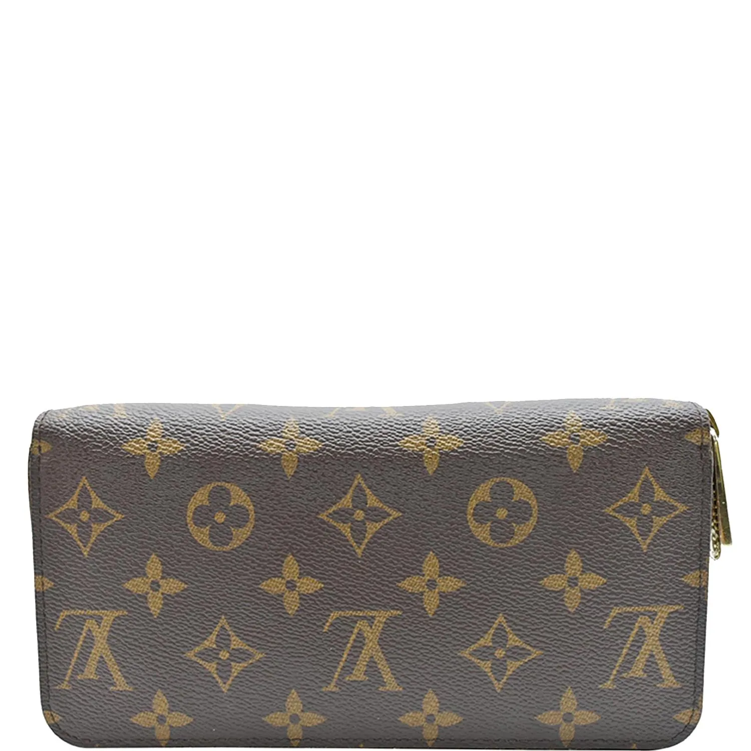 LOUIS VUITTON Monogram Canvas Zippy Long Wallet Brown