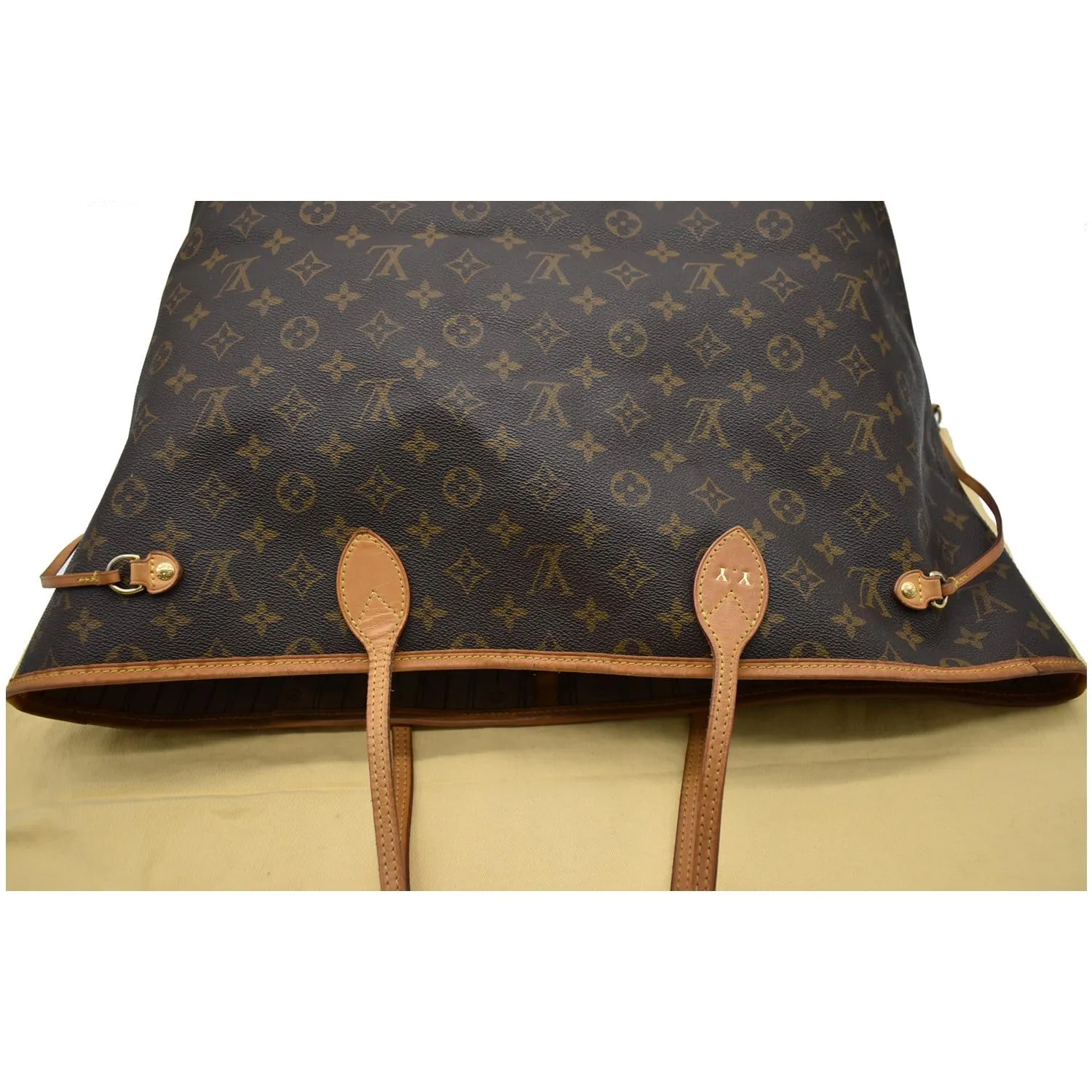 LOUIS VUITTON Neverfull GM Monogram Canvas Tote Bag Brown