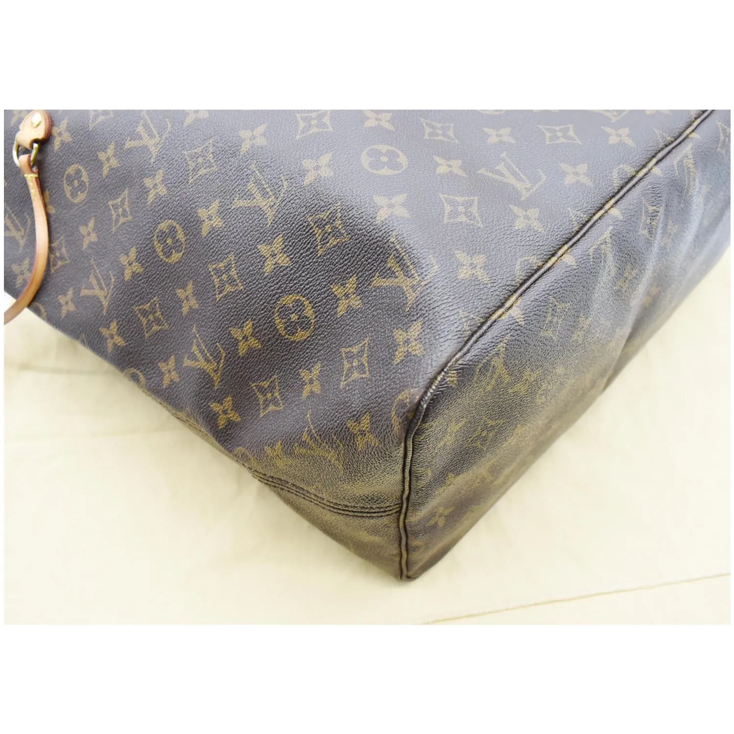 LOUIS VUITTON Neverfull GM Monogram Canvas Tote Bag Brown