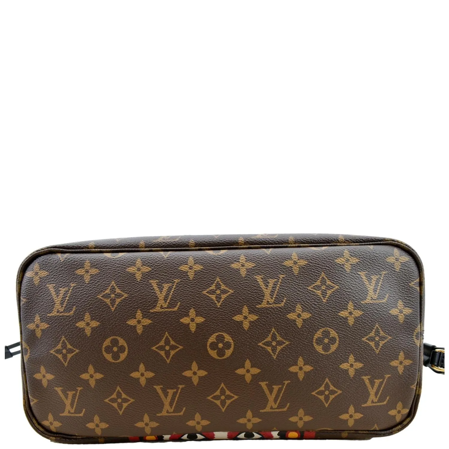 LOUIS VUITTON Neverfull Kabuki MM Monogram Canvas Tote Bag Brown