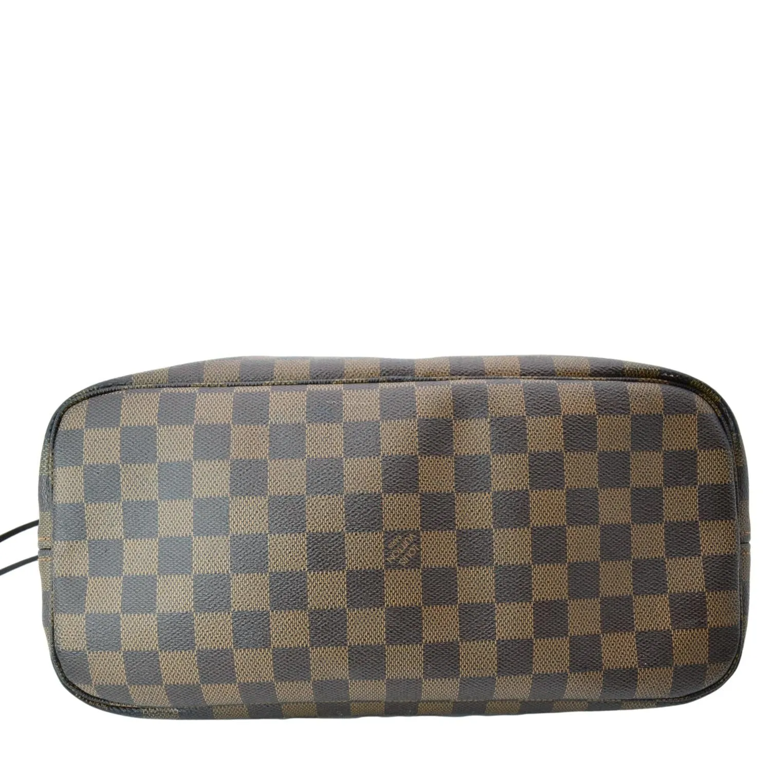 LOUIS VUITTON Neverfull MM Damier Ebene Shoulder Tote Bag Brown