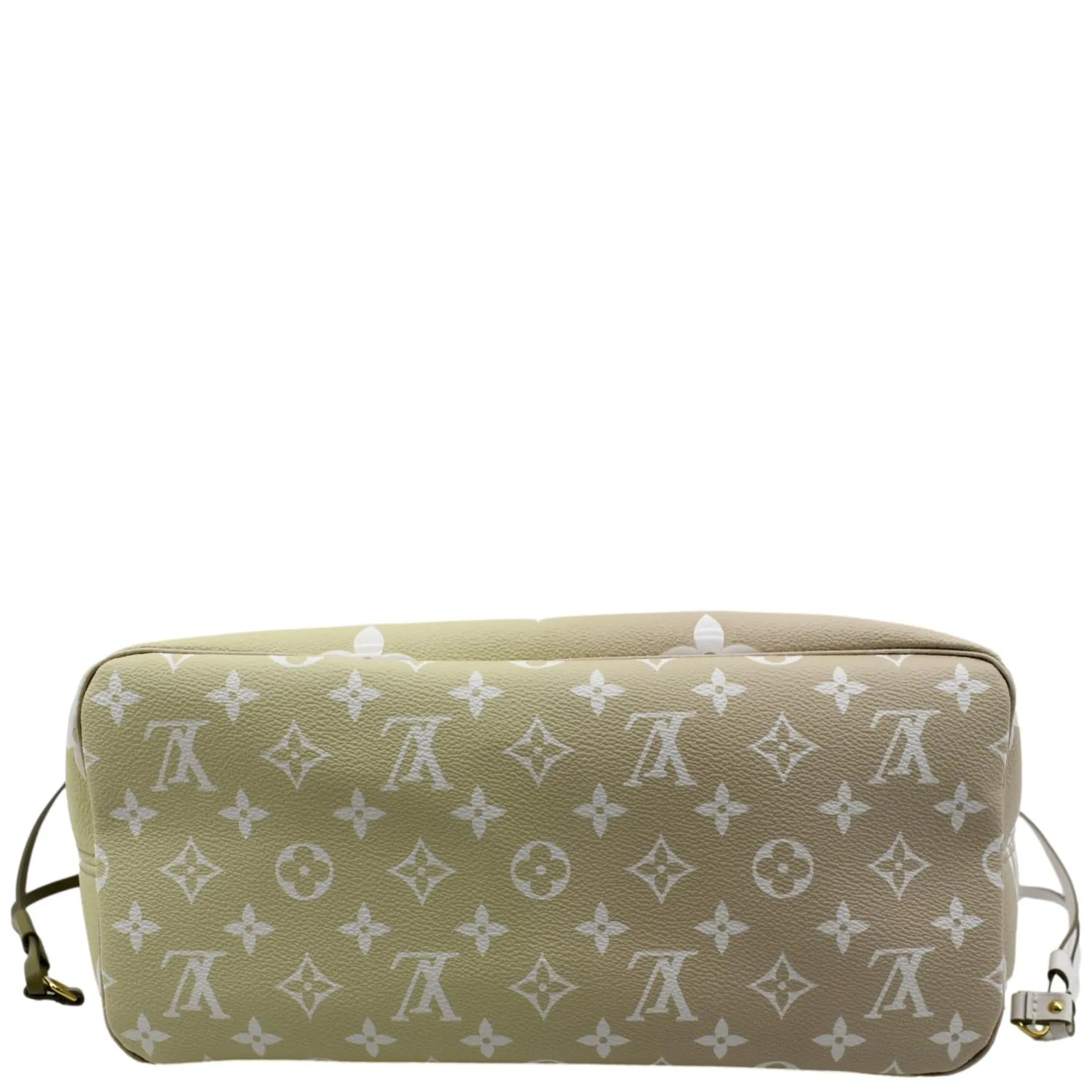 LOUIS VUITTON Neverfull MM Monogram Coated Canvas Tote Sunset Kaki