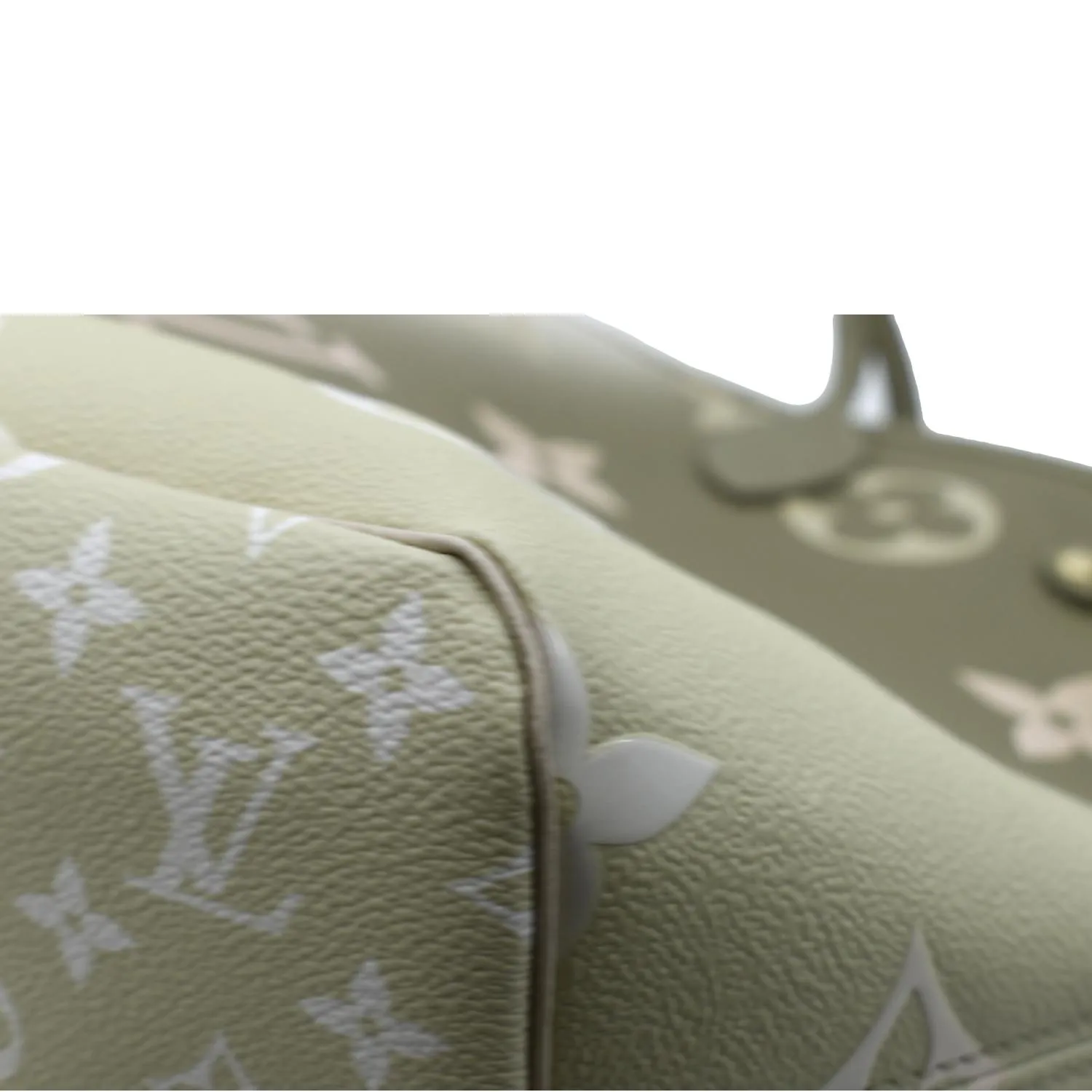 LOUIS VUITTON Neverfull MM Monogram Coated Canvas Tote Sunset Kaki