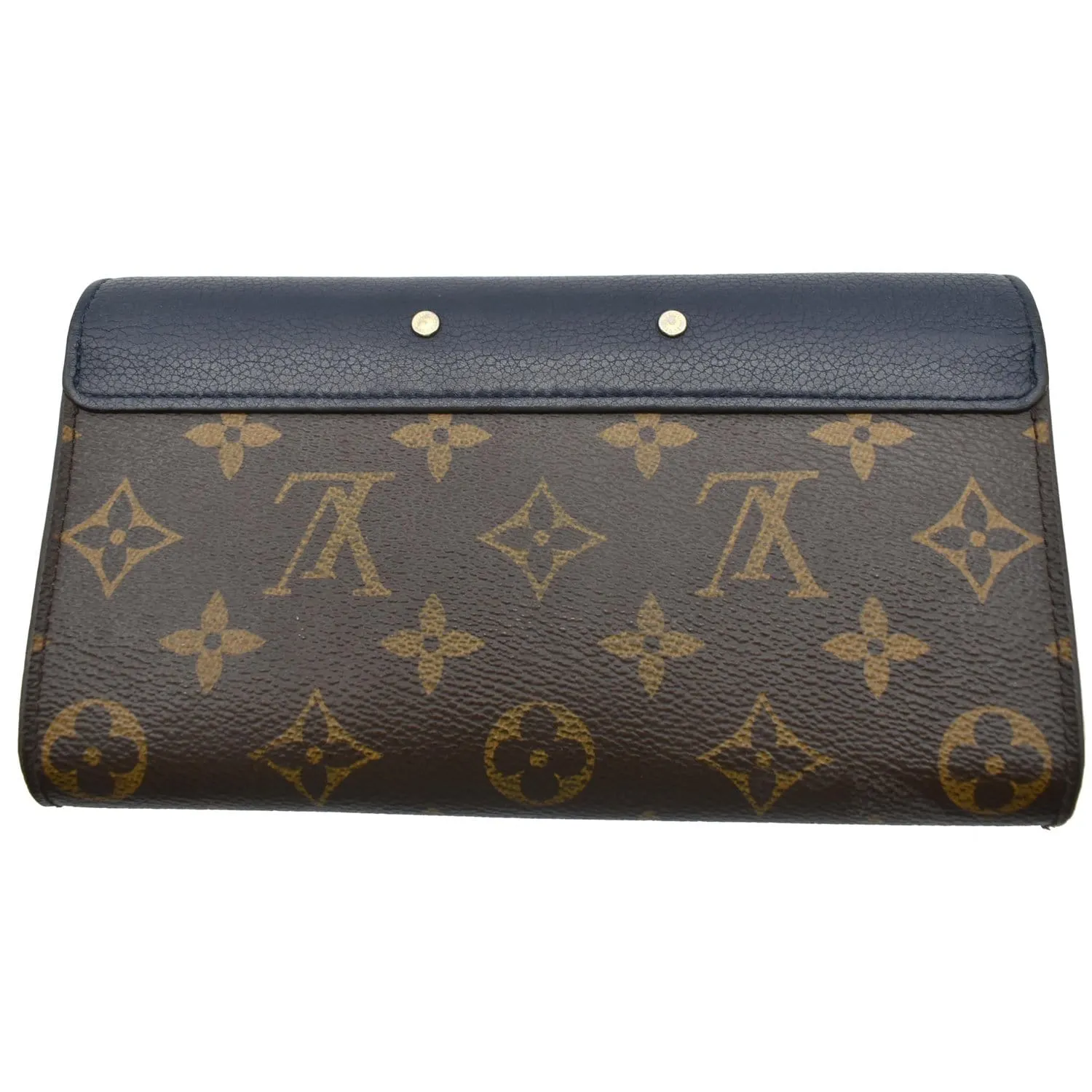 LOUIS VUITTON Pallas Monogram Canvas Pallas Wallet Black