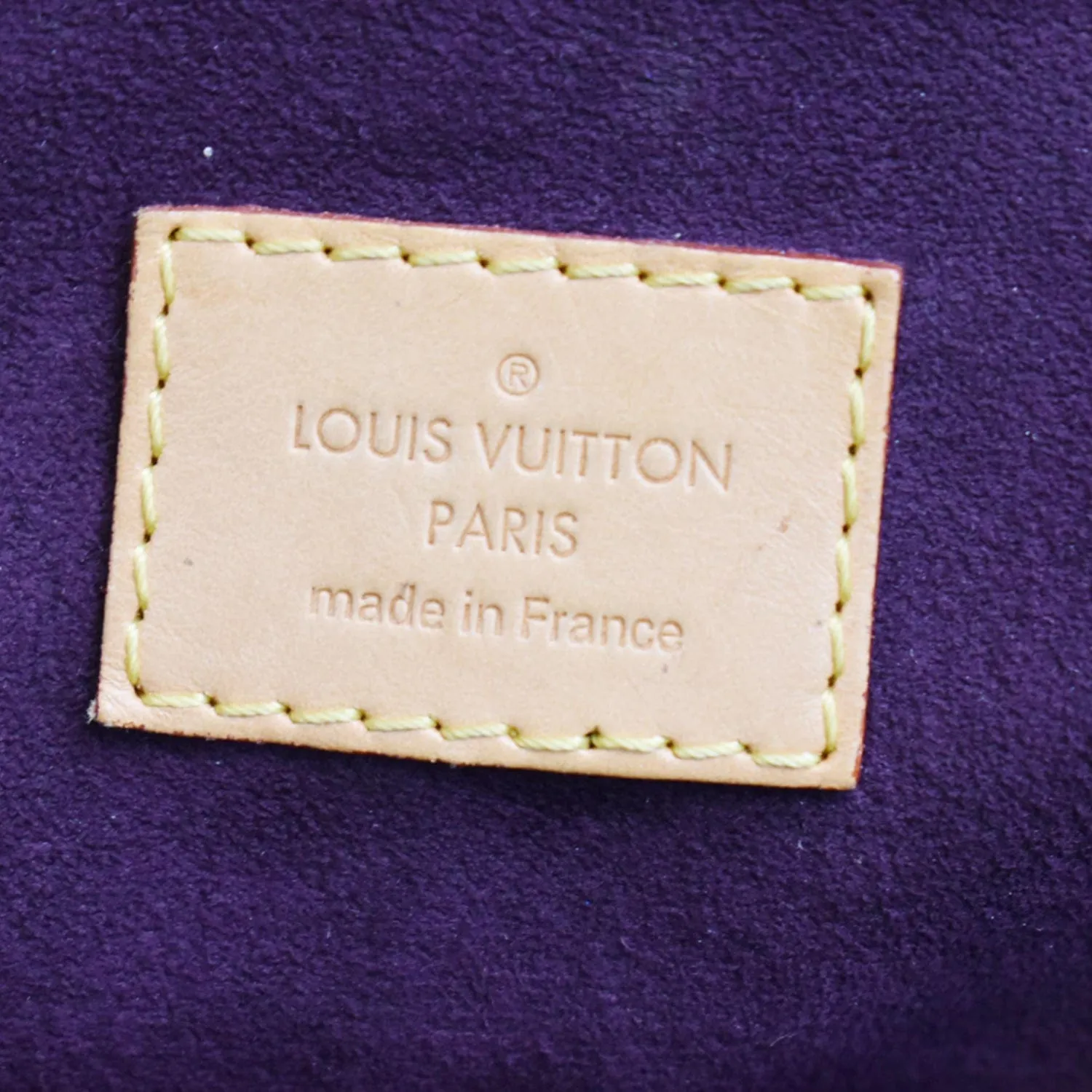 LOUIS VUITTON Pallas Monogram Canvas Satchel Bag Brown