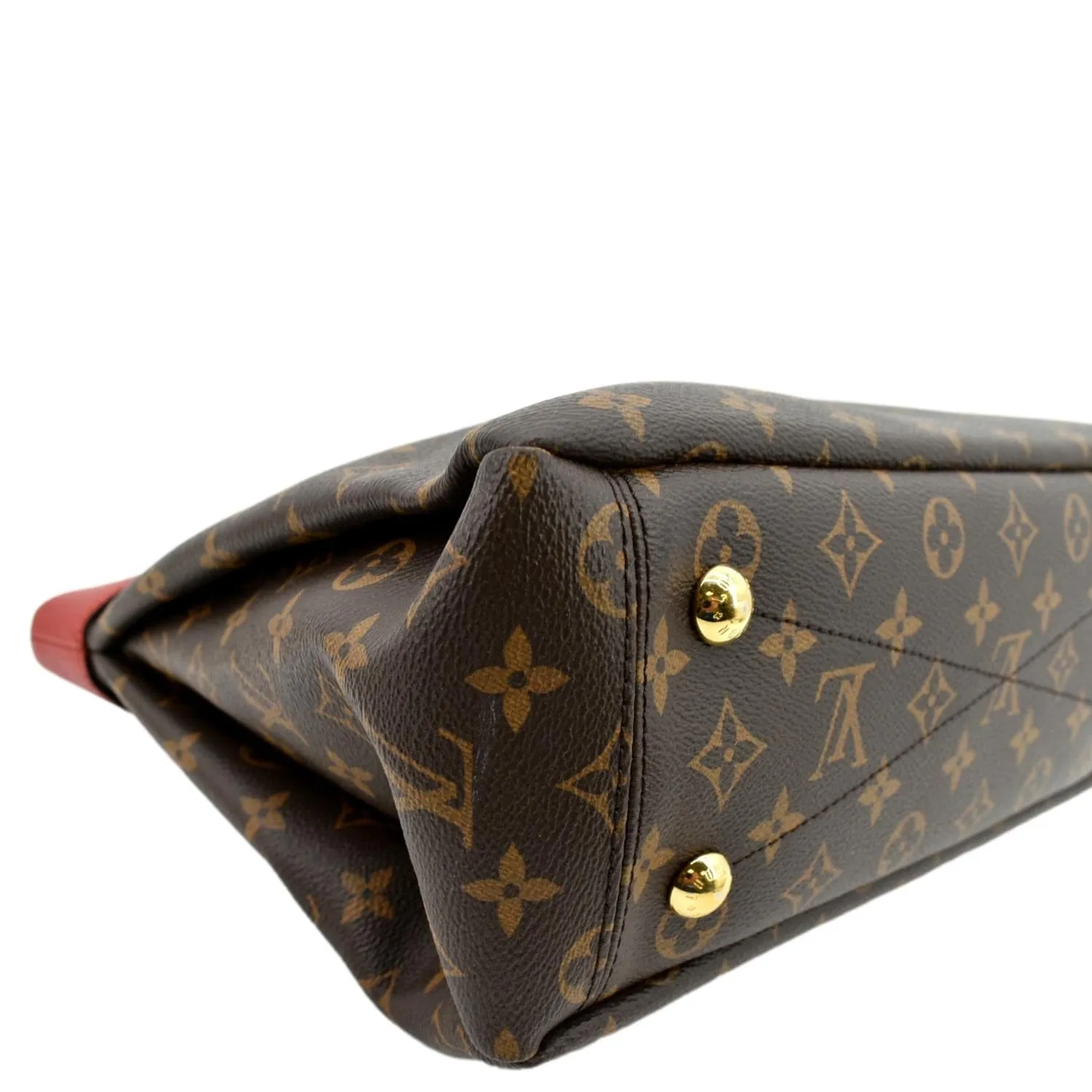 LOUIS VUITTON Pallas Shopper Chain Monogram Canvas Shoulder Bag Brown