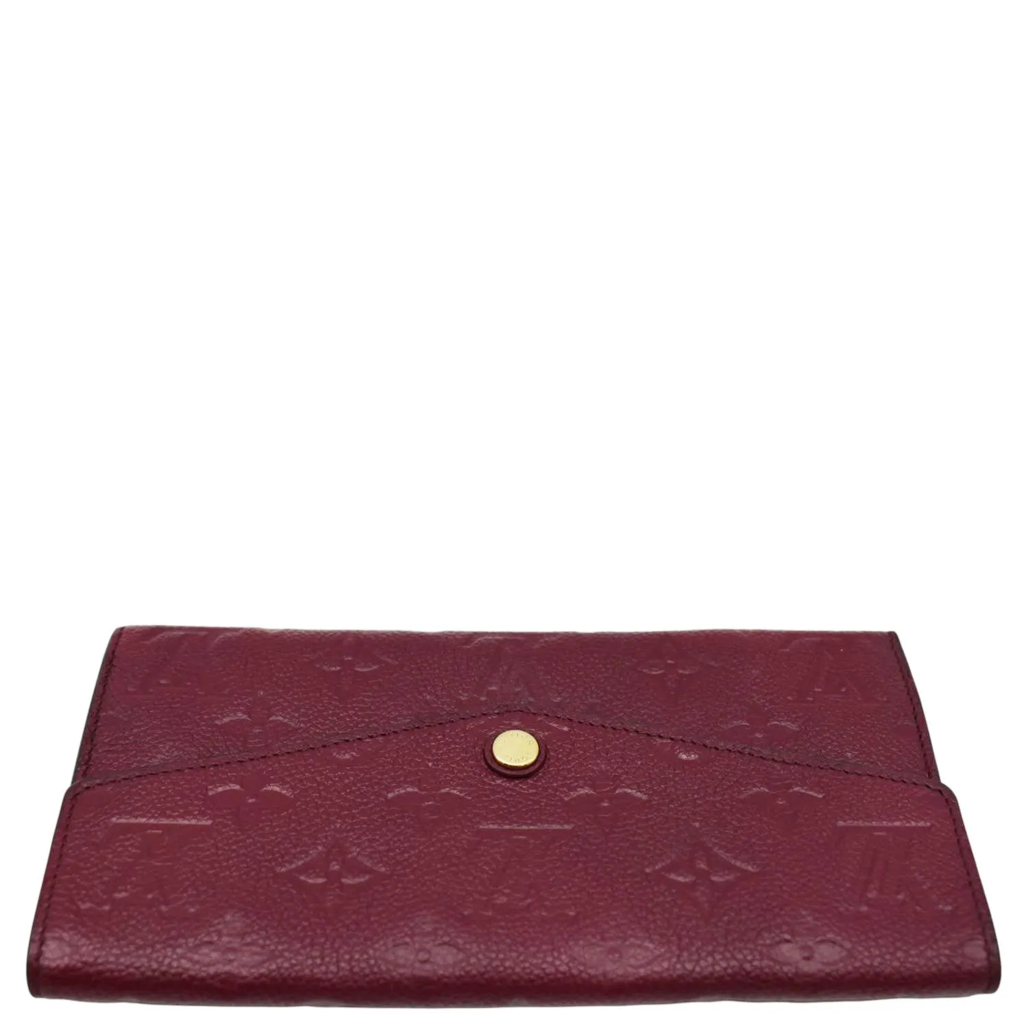 LOUIS VUITTON Sarah Monogram Empreinte Leather Wallet Aurore