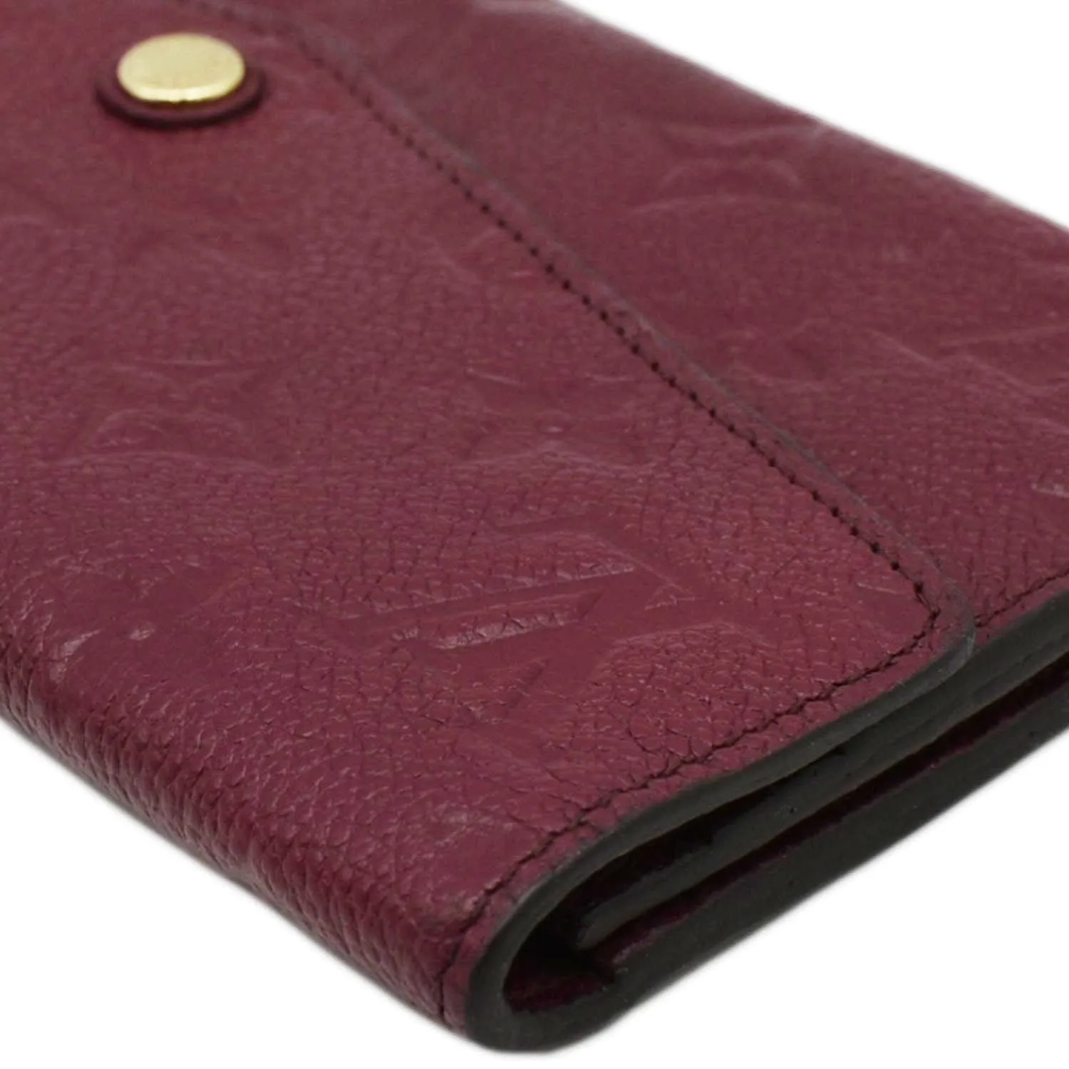 LOUIS VUITTON Sarah Monogram Empreinte Leather Wallet Aurore