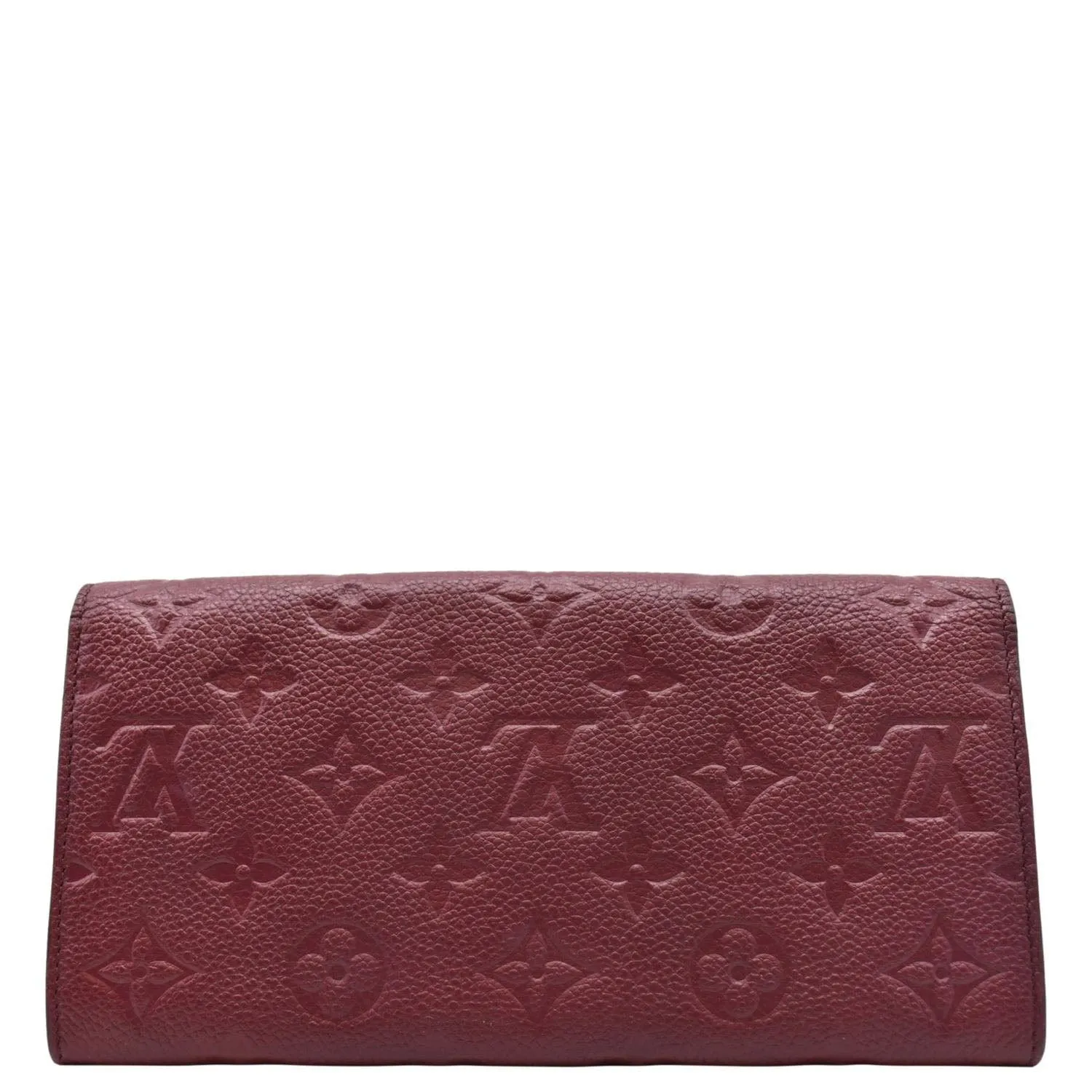 LOUIS VUITTON Sarah Monogram Empreinte Leather Wallet Aurore