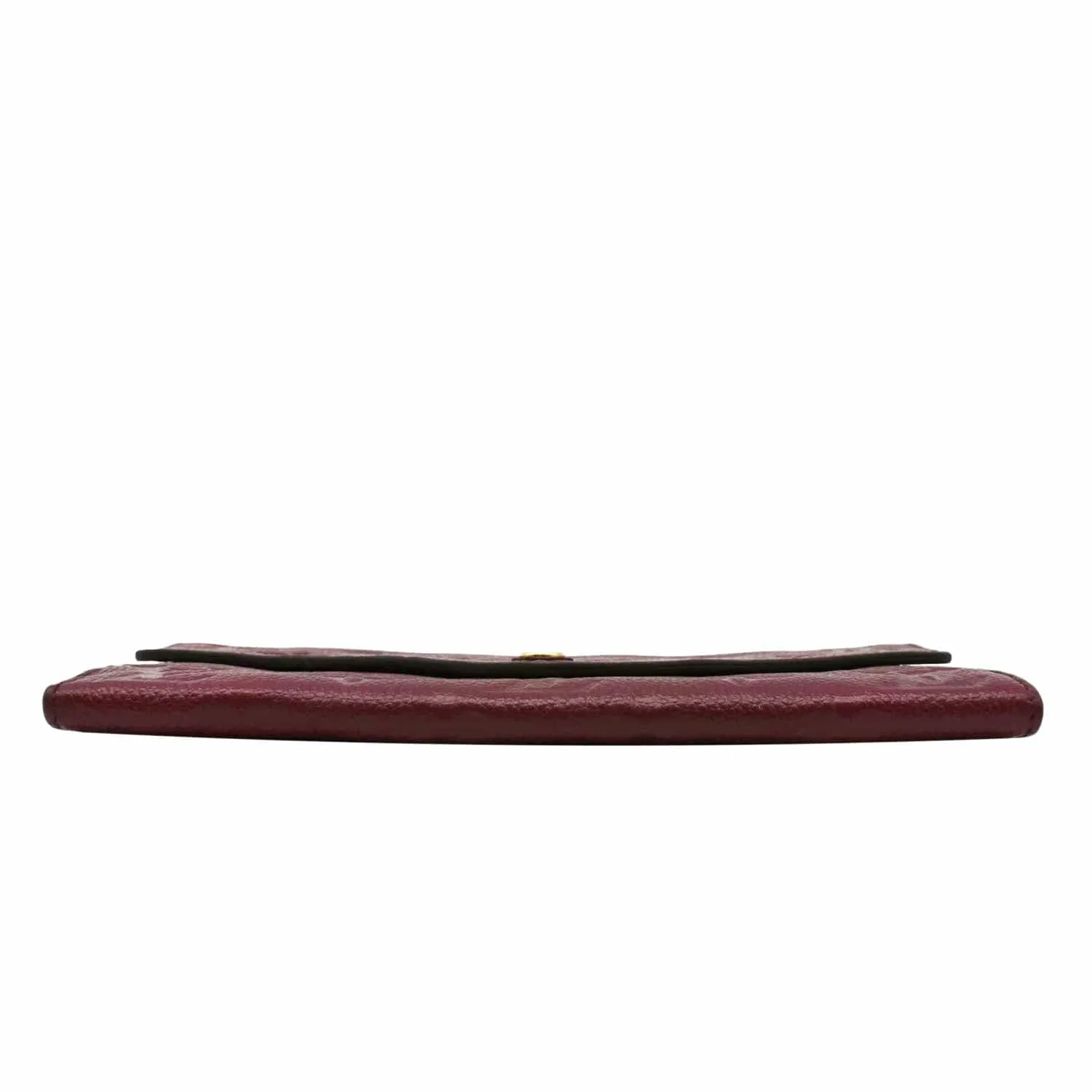 LOUIS VUITTON Sarah Monogram Empreinte Leather Wallet Aurore
