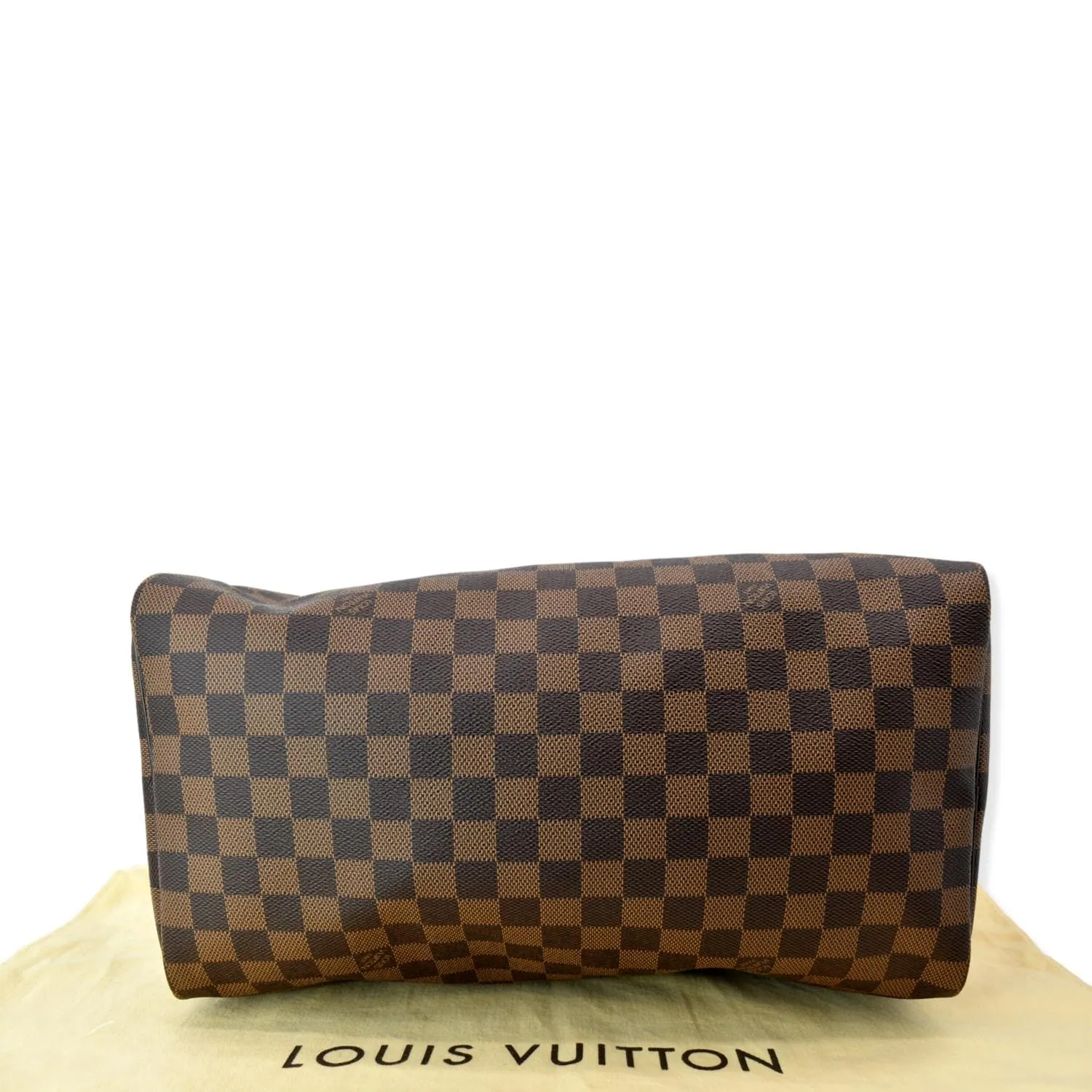 LOUIS VUITTON Speedy 35 Damier Ebene Satchel Bag Brown