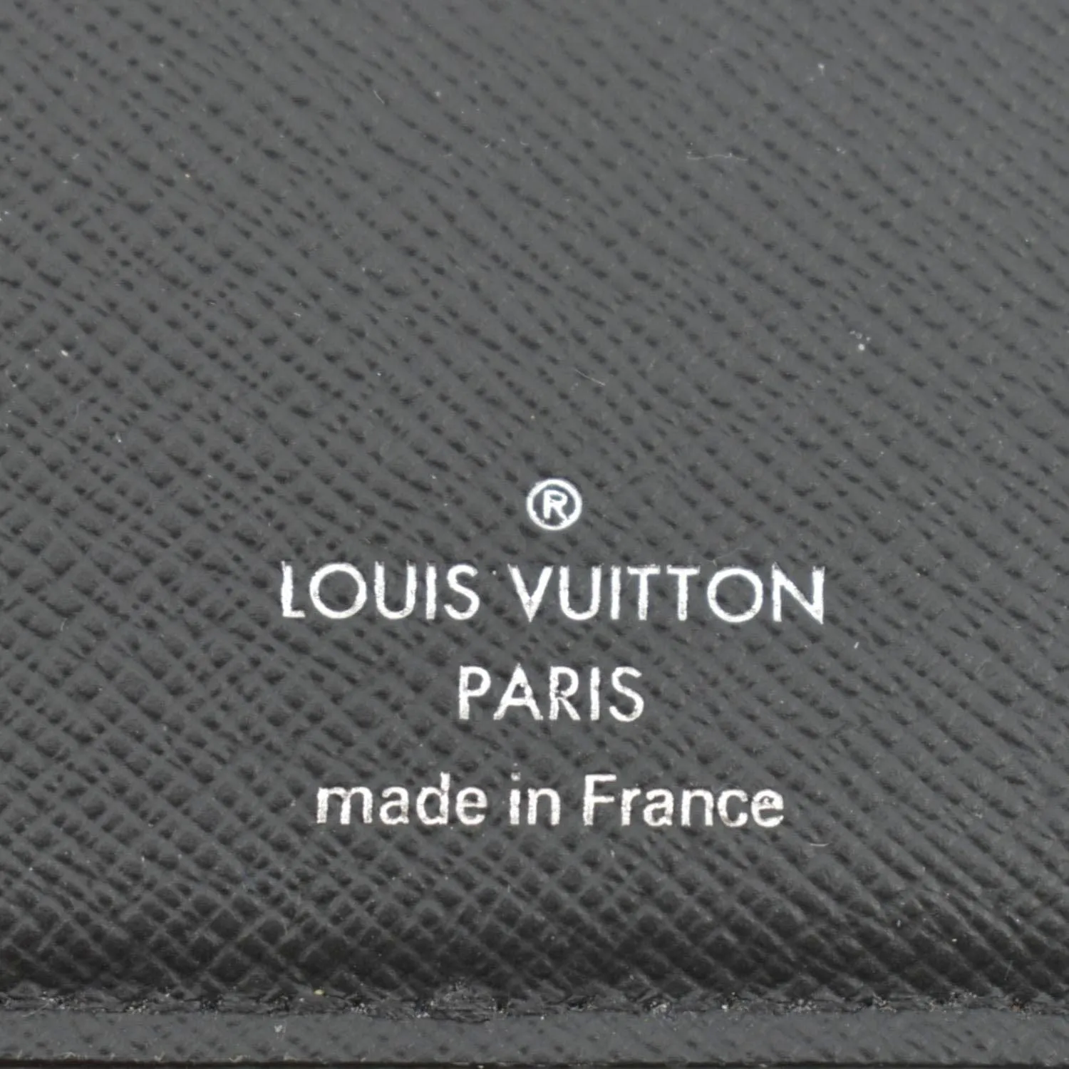 LOUIS VUITTON Taiga Leather Pocket Organizer Zippy Wallet Black