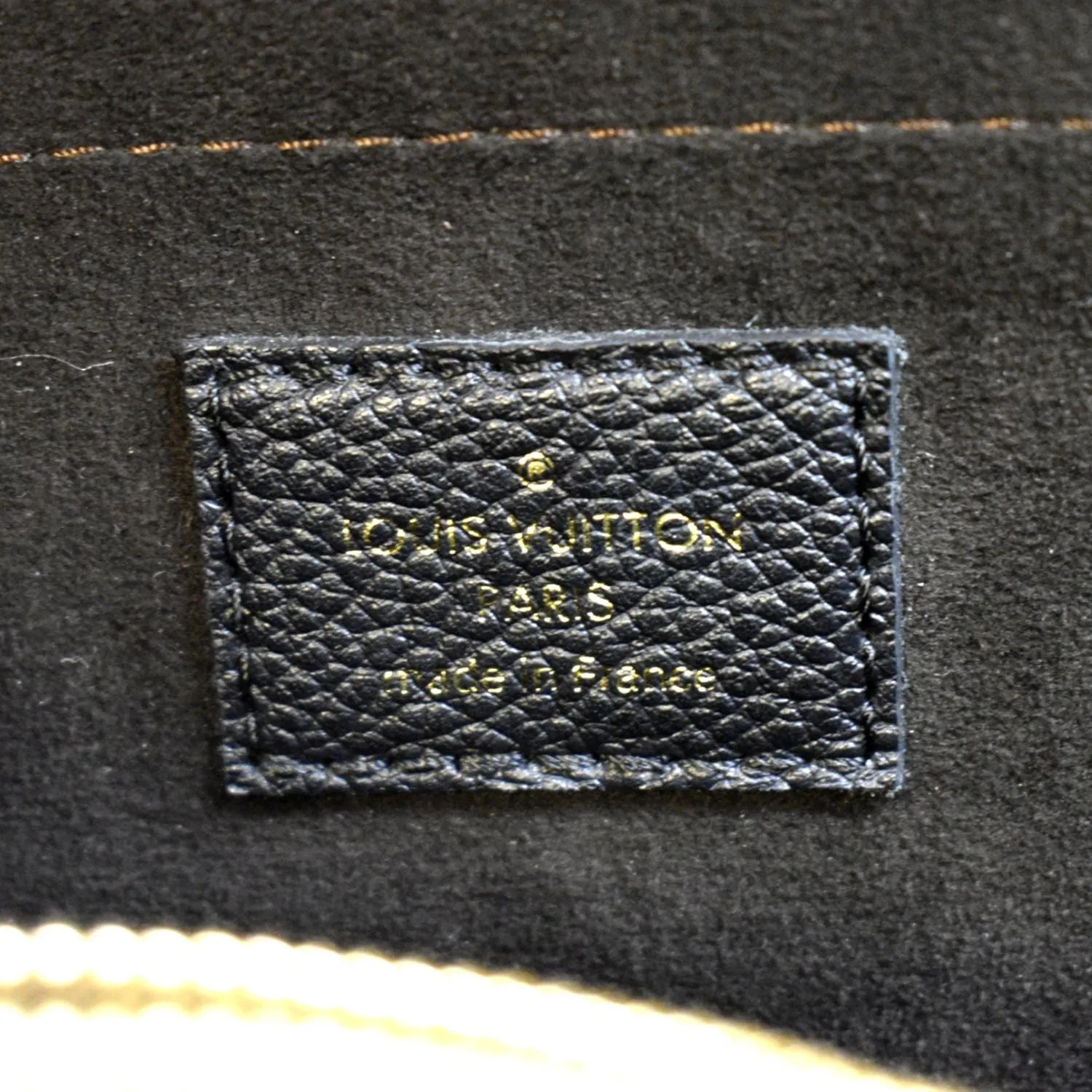 LOUIS VUITTON Trocadero Monogram Empreinte Leather Shoulder Bag Black