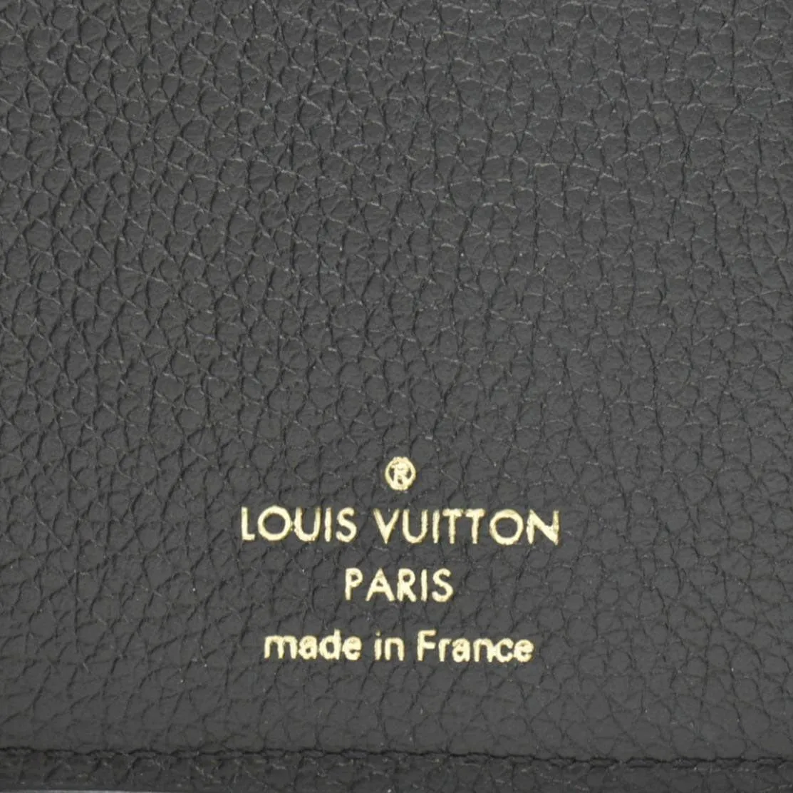 LOUIS VUITTON Victorine Monogram Empreinte Wallet Black