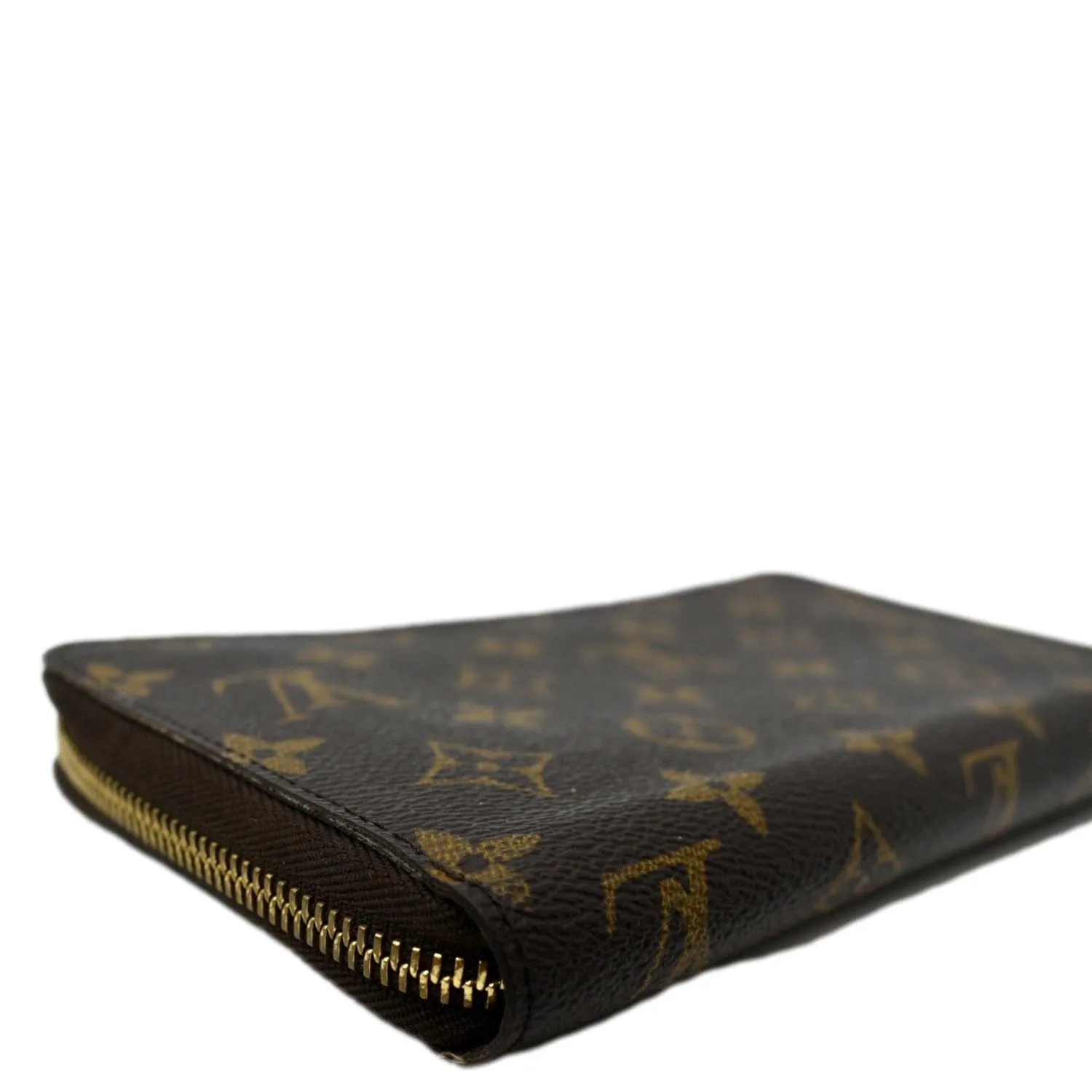 LOUIS VUITTON Zippy Organizer Monogram Canvas Wallet Brown