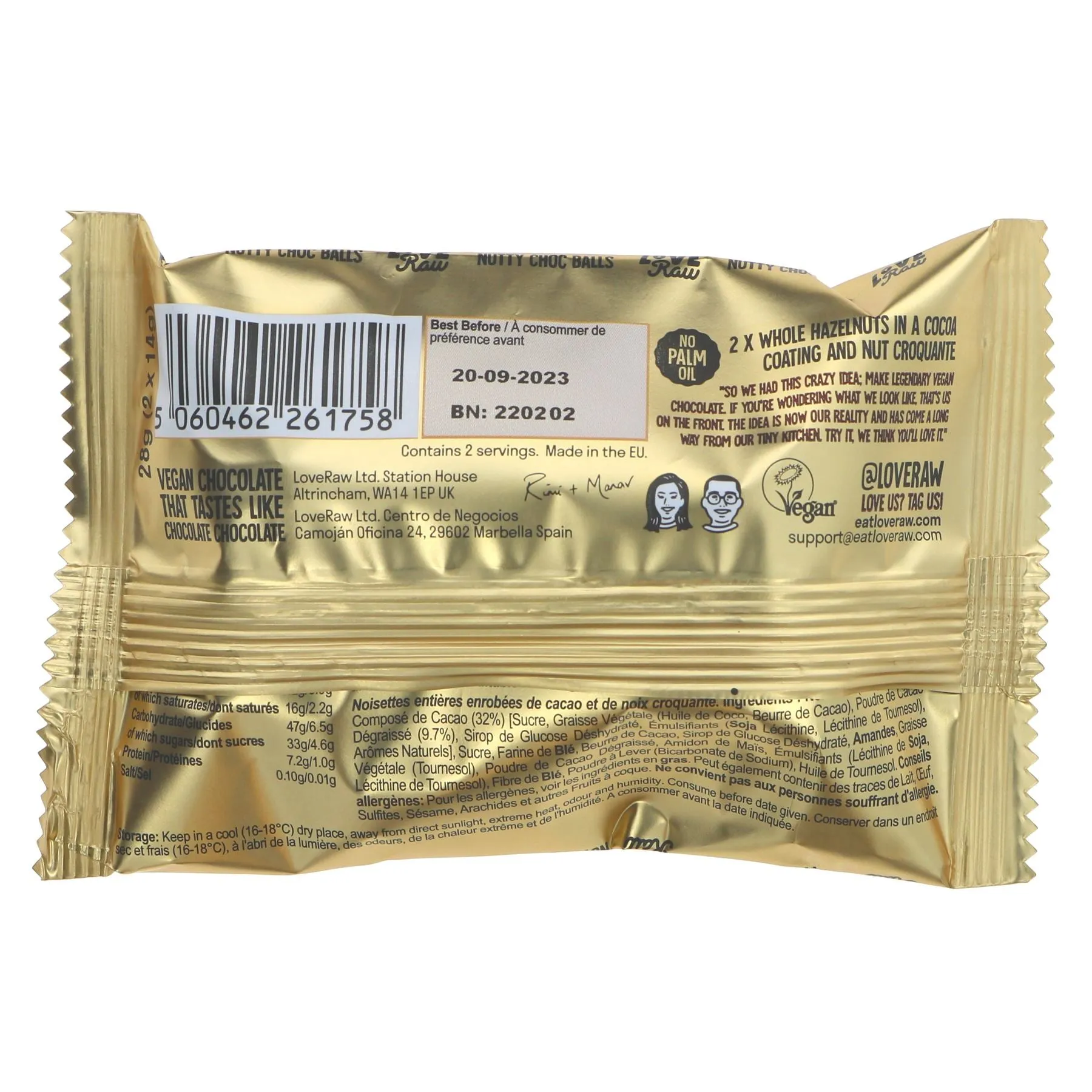 Love Raw | Nutty Choc Balls | 28g