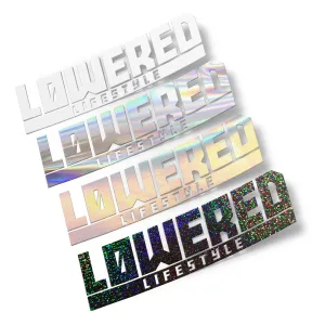 Lowered Lifestyle Windshield Banner (Circuit Logo) - 24"