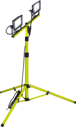 Luceco EFLDTT20B50 Eco Tripod  Black Twin 1600lm 2x20W 5000K - UK Plug