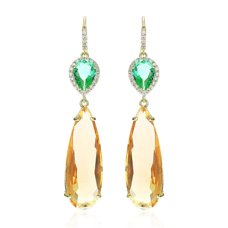 Luxe Teardrop Crystal Earrings