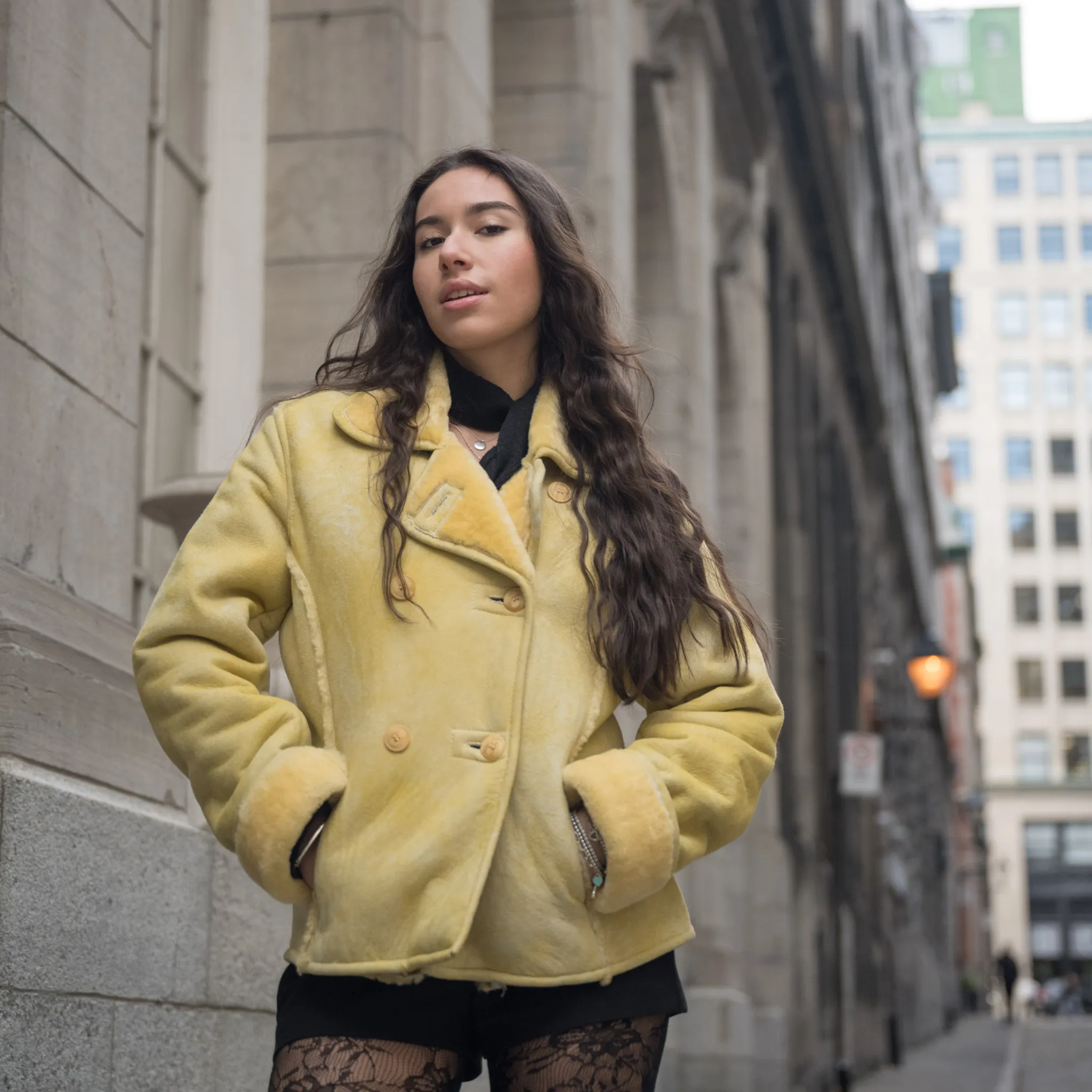 Luxurious 100% Lamb Shearling Coat