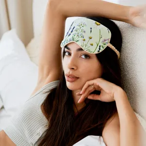 Luxurious 100% Silk Sleep Eye Mask and Matching Pouch