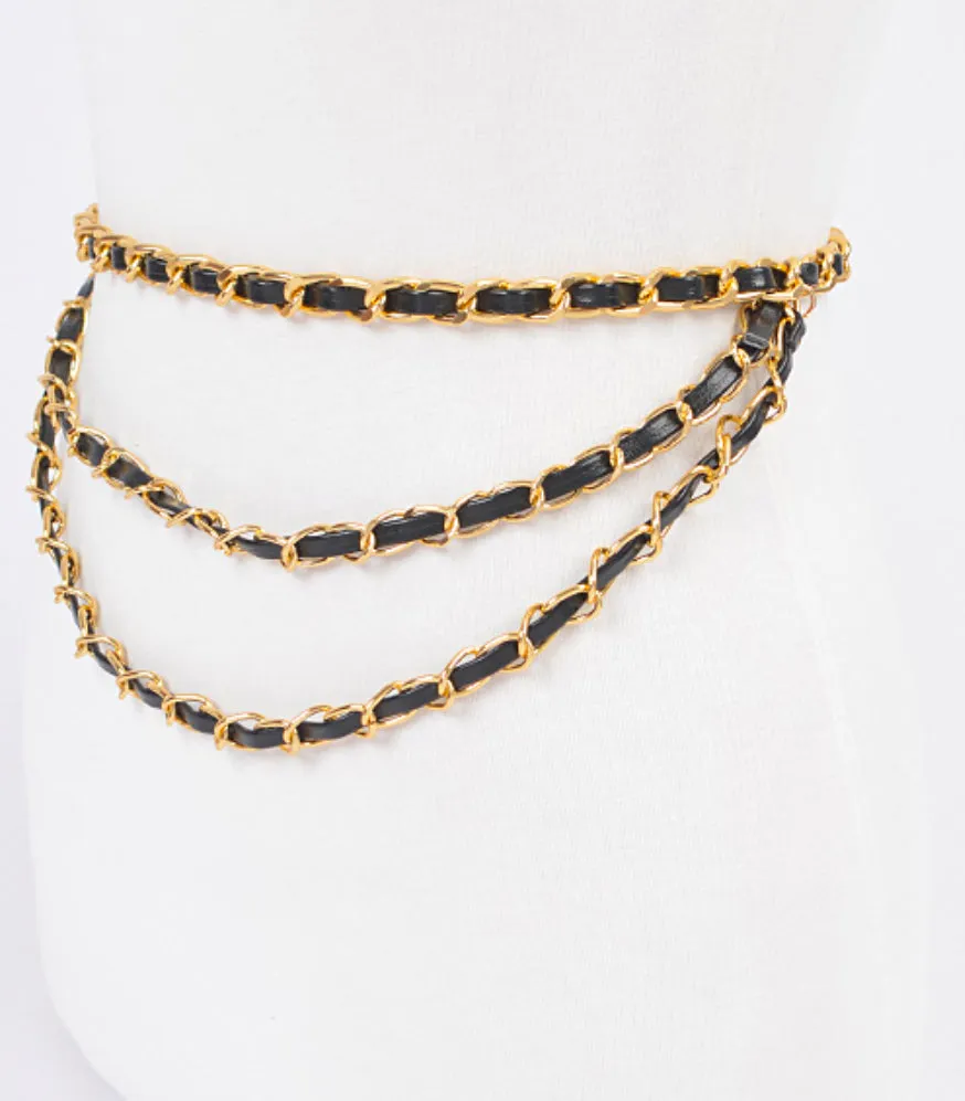 Luxurious chain belt
